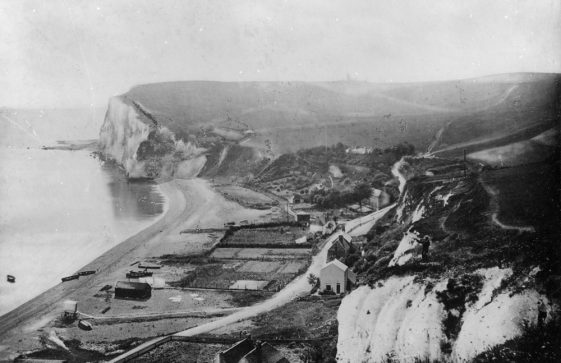 St Margaret's Bay from The Leas towards Ness Point. c1880