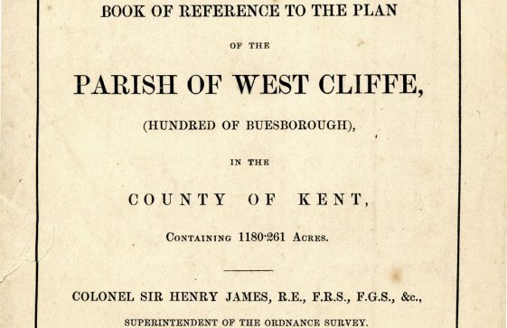 Reference Booklet for Ordnance Survey Map of the Parish of Westcliffe 1863