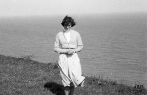 Jennifer Allright at Leathercote Point 1950s