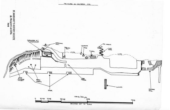 Sketch map of the Village on the Beach. c1975