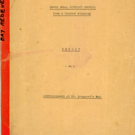 Report on redevelopment of the sea defences at St Margaret's Bay. 1948