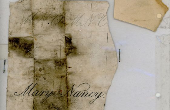 Fragments from a hand writing exercise book found in the Cliffe House School