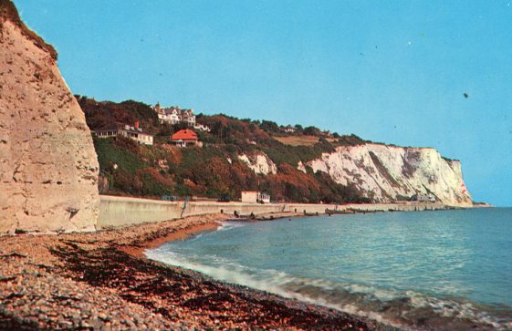 East Cliff and St Margaret's Bay from the beach. Undated