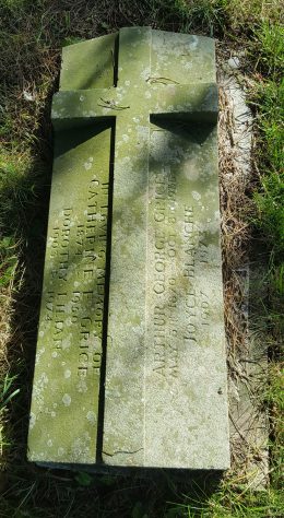 Gravestone of GRICE Arthur George 1955; GRICE Catherine Elizabeth 1950; GRICE Dorothy Lilian 1974; GRICE Joyce Blanche 1973