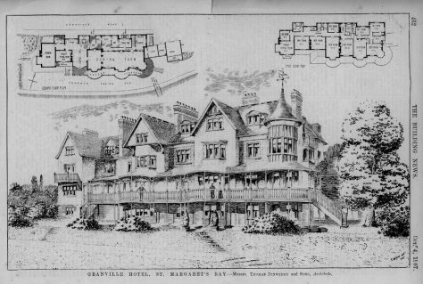 Article and architect's drawing about the Granville Hotel from The Building News. 1907