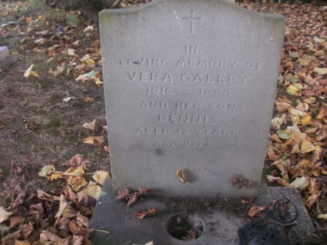 Gravestone of GALLEY Dennis 1997; GALLEY Vera Frances 1994