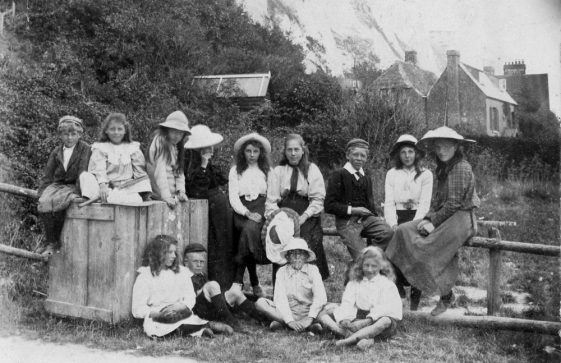 Young people in the Bay.  1906