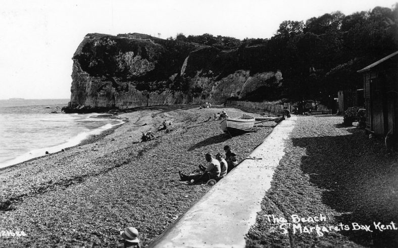 Ness Point from the beach. pre WW II