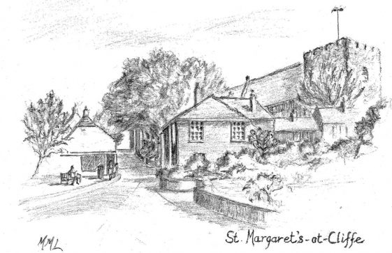 Drawing of the High Street from Bay Tree House by Molly Lodge