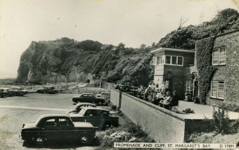 The Green Man, terrace and car park. c1950s