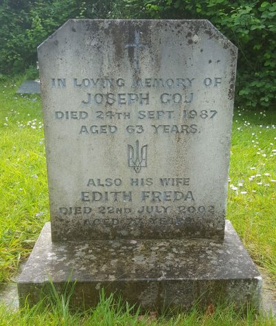 Gravestone of GOJ Joseph Osyp 1987; GOJ Edith Freda 2002