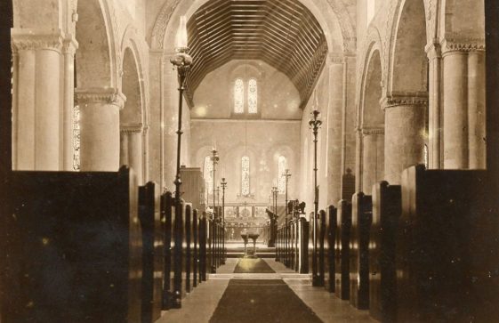 Interior of St Margaret's Church facing east. c.1901