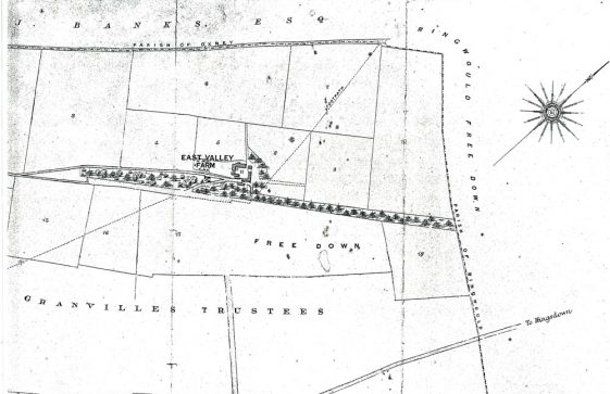 Land Agent Surveyor's map of East Valley Farm
