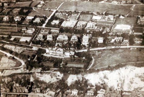Aerial view of Granville Hotel. 1926