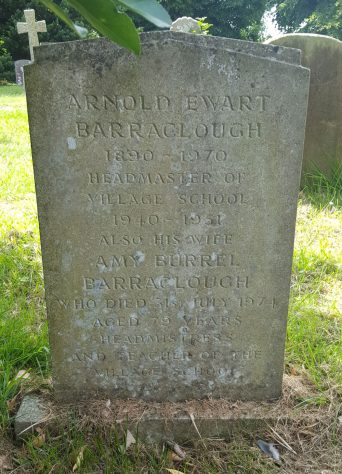 Gravestone of BARRACLOUGH Arnold Ewart 1970; BARRACLOUGH Amy Burrel 1974