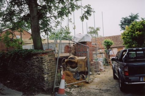 Dudritch Cottages, Well Lane building works.  2011