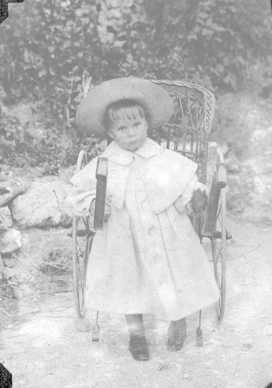 Young child in chair