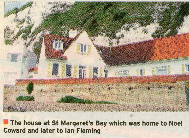 Noel Coward's house at east end of The Bay. Post WW II