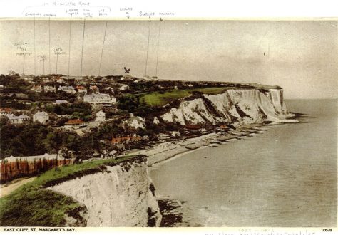 St Margaret's Bay from Ness Point. postmark 21 January 1936