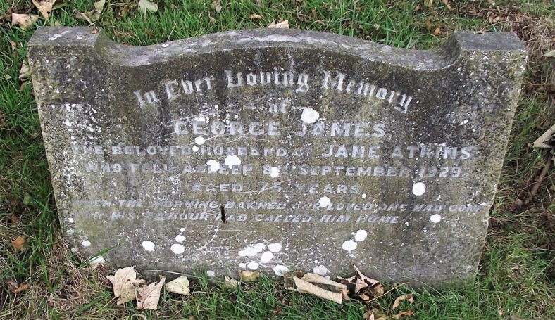 Gravestone of ATKINS George James 1929 | Dawn Sedgwick