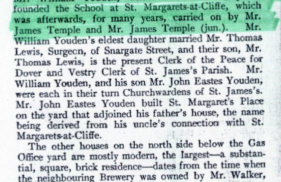 Founding of Cliffe House School  by John Youden