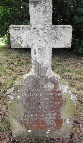 Gravestone of DREW Morris 1928; DREW Mahala Jane1954