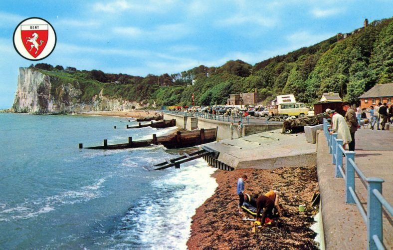 The promenade and sea wall, St Margaret's Bay. c.1970?