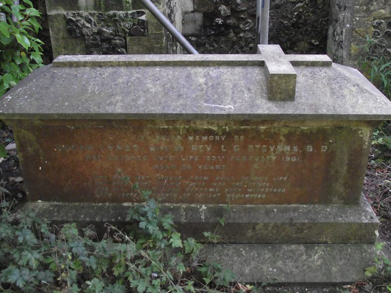 Gravestone of STEVENS Susan Lynds 1901 | Dawn Sedgwick