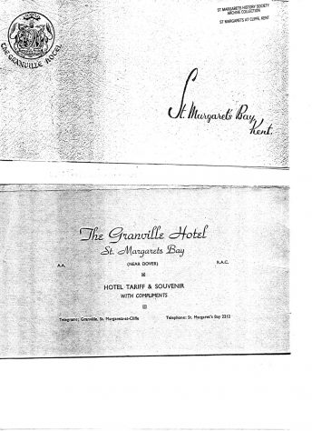 Granville Hotel, Hotel Road: Brochure. Pre 1939