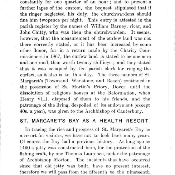 'St Margaret's Visitors Guide' by John Bavington Jones. nd, title pages - page 6 | John Bavington Jones