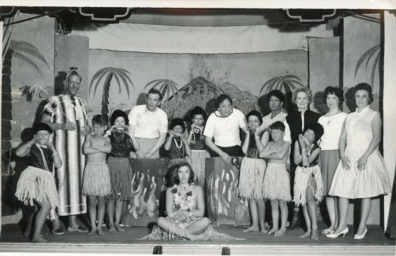 Cast of St Margaret's Players pantomime 'Robinson Crusoe'.